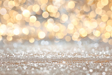 Wall Mural - blurry image of a white background with a few yellow dots. the image has a dreamy, ethereal quality 