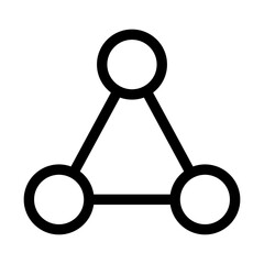 Fototapete - Share icon, Connection symbol - network sharing icons, Share line icon button - Connect, data sharing, link symbol. web vector icon