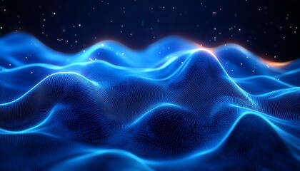 Abstract background featuring a globe and blue waves, representing business concepts for global trade and travel, generative AI style, modern and sleek visuals