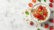 © SETSU ST - Healthy Breakfast with Yogurt and Fresh Strawberries
