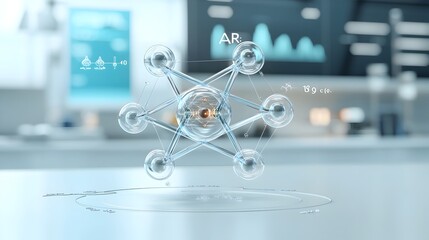 Leinwandbilder - and highly detailed 3D atomic model showcasing the internal structure of an atom with clearly visible layered orbits surrounding a distinct nucleus