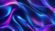 © Mariquita vector - Neon color abstract waves background. Futuristic blue, pink, purple curve lines backdrop. Luxury colorful swirl pattern. Elegant modern design element