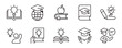 © elmantastic - smart knowledge cognition innovation icon set success achievement creative thinking light bulb genius idea outline signs vector illustration for web and app