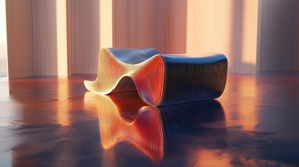 Wall Mural - abstract wave design, colorful texture, white isolate background