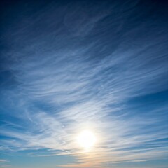 blue sky and clouds