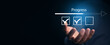 © ARAMYAN - progressive loading status to remind work task progressive for project