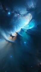 Wall Mural - Breathtaking Beautiful space background. Sci-fi cosmic wallpaper.