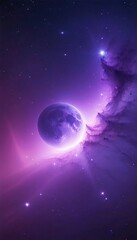 Wall Mural - Breathtaking Beautiful space background. Sci-fi cosmic wallpaper.