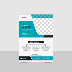Modern creative a vector flyer template in a4 size corporate business flyer design.