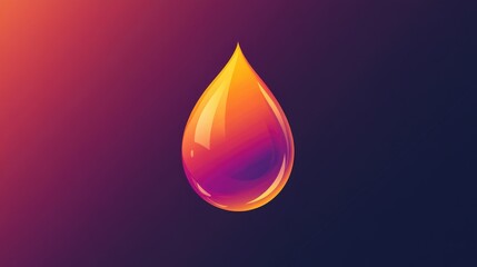 Wall Mural - isolated raindrop icon