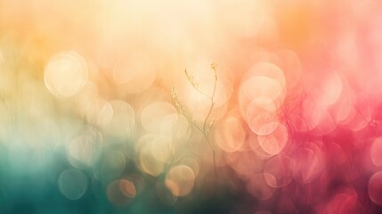 Poster - fantasy abstract hues with a soft blurred backdrop