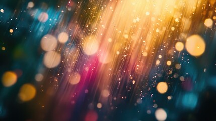 Sticker - abstract background art featuring a blend of colors light distribution bokeh effects and a blurred a