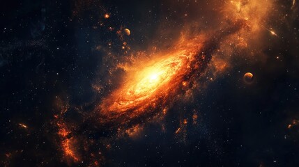 Wall Mural - abstract colorful cosmic background sci fi wallpaper stunning galaxy amidst the universe stellar exp