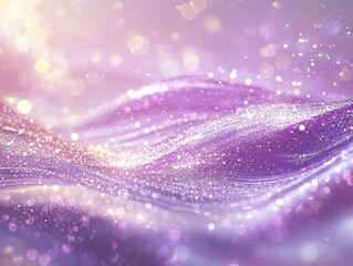 Wall Mural - abstract shimmering background featuring purple and white colors with optical blur wavy patterns and