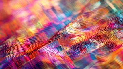 Wall Mural - colorful blurred abstract geometric texture gradient motion illustration with a rolling pattern suit
