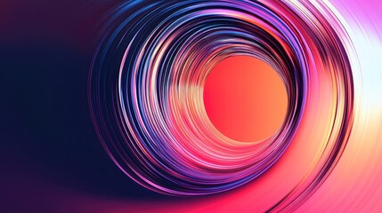 Wall Mural - futuristic abstract background featuring a circular infinity design with a glitch effect perfect for