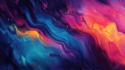 Wall Mural - abstract illustrated backgrounds featuring vibrant colors and dynamic patterns