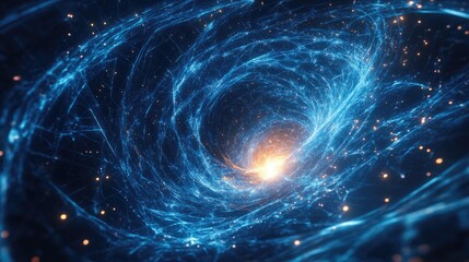 Wall Mural - abstract background featuring dynamic 3d lines in a captivating fractal sci fi design
