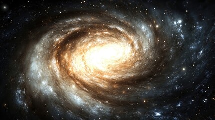 Wall Mural - Abstract spiral galaxy background