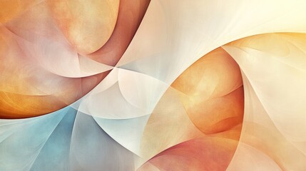 Wall Mural - fantasy abstract colorful composition featuring neutral beige space ideal for text placement