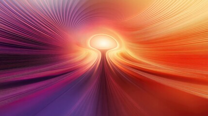 Sticker - fantasy abstract colorful background featuring lines with a red to orange to purple gradient and a c