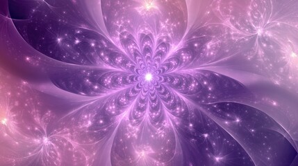 Wall Mural - Fantasy abstract background featuring a star pattern with a gradient of purple hues