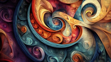 Wall Mural - stunning abstract background with captivating colors and patterns