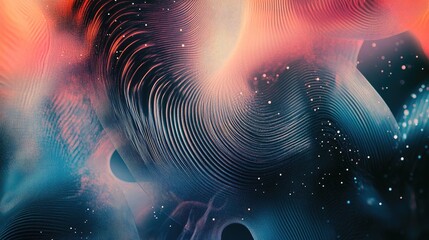 Wall Mural - abstract geometric texture featuring a modern blurred background with gradient illustrations motion 