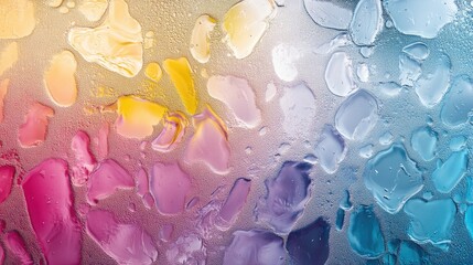Wall Mural - colorful frosted glass texture with an abstract pattern