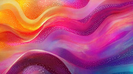 Wall Mural - colorful abstract background featuring a composition of raster dots