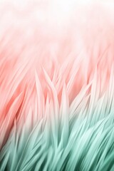 Poster - Soft pastel blades of grass create a serene and dreamy atmosphere, AI