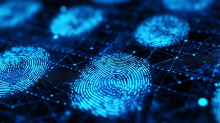 Close-up of fingerprints on a card used in forensic analysis for criminal registration