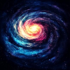 Wall Mural - the spiral galaxy , milky way galaxy , deep space background.