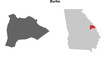 © David Zydd - Burke County (Georgia) blank outline map set