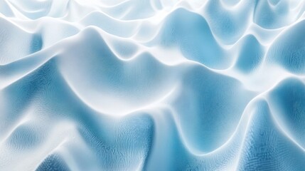 Leinwandbilder - This abstract design showcases blue and white lines interconnected in a three-dimensional pattern, evoking a sense of movement and depth. Generative AI
