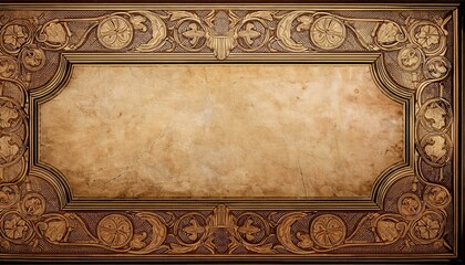 Wall Mural - Ornate frame with a vintage look.