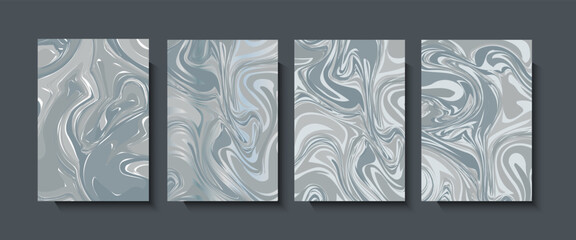 Wall Mural - liquid dynamic gradient color waves geometric background .fluid marble texture set and fluid acrylic