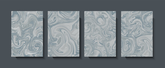 Wall Mural - liquid dynamic gradient color waves geometric background .fluid marble texture set and fluid acrylic