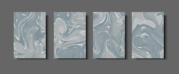 Wall Mural - liquid dynamic gradient color waves geometric background .fluid marble texture set and fluid acrylic