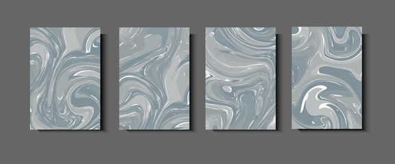 Wall Mural - liquid dynamic gradient color waves geometric background .fluid marble texture set and fluid acrylic