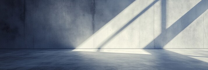 Poster - Soft shadows and warm light create a tranquil atmosphere in this minimalist interior, highlighting the elegance of simple design. Generative AI
