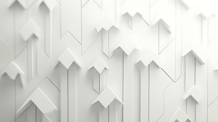 Leinwandbilder - A background with white arrows pointing upwards, representing growth and progress in business or personal life