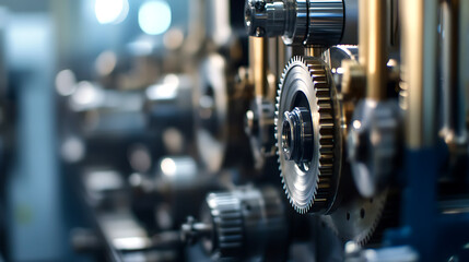 Leinwandbilder - Efficient automation streamlines productivity, leveraging modern solutions for optimal work performance