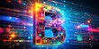 © Arnada - Captivating Double Exposure Photography of Letter B Merging with Digital Data Pixels for Premium Logo Design Inspiration in Modern Branding Concepts
