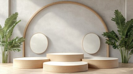Poster - Podium for showcasing products to enhance marketing and boost sales 3D rendering