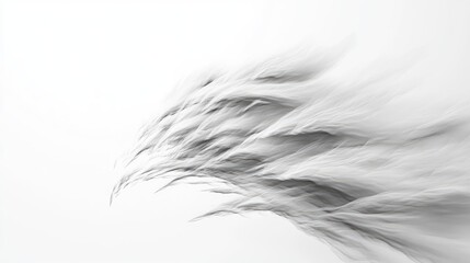 Aufkleber - 3D illustration of wind against a white background