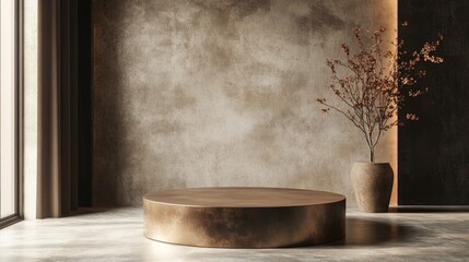 Poster - 3D illustration of a premium podium with a luxurious design for showcasing products