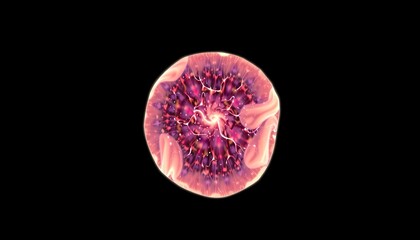 Wall Mural - Cosmic Cell In Pink Light