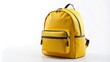 © Indigo Studio - A Vibrant Yellow Backpack with Black Accents and Zippers for Stylish and Practical Everyday Use