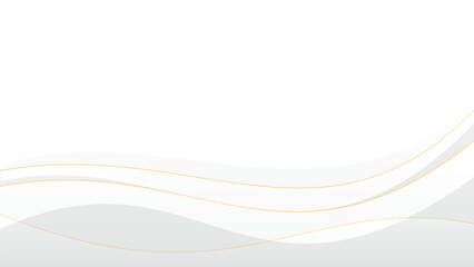 Wall Mural - white wave line abstract background modern luxury wallpaper illustration